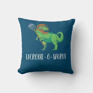 Cojín Decorativo Lacrosse Lax Player Dinosaur Dino Lover Sport