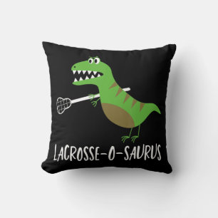 Cojín Decorativo Lacrosse Lax Player Dinosaur Dino Lover Sport Gif