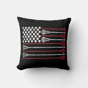 Cojín Decorativo Lacrosse USA Flag Lax