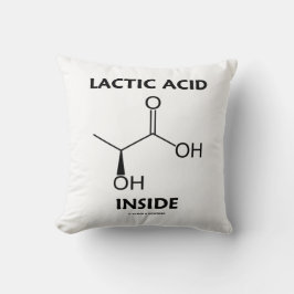 Cojín Decorativo Lactic Acid Inside Chemistry Molecule