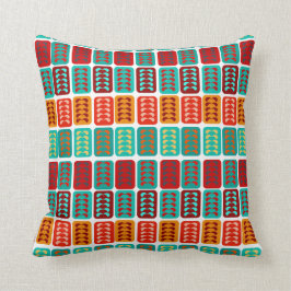 Cojín Decorativo ladrillos rojos de la menta del vintage del modelo