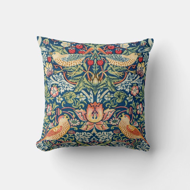 Cojín Decorativo Ladrón de fresas, William Morris (Anverso)
