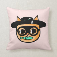 Ladrón de gato, dibujo animado lindo