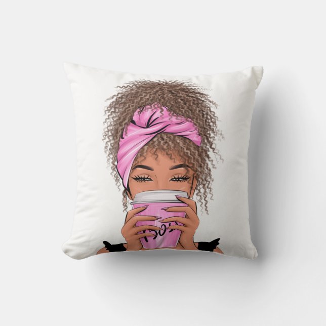 Cojín Decorativo Lady Boss Life, Jefe Babe Mujer Baby Bodysuit Tote (Anverso)