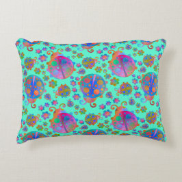 Cojín Decorativo Lady Bugs Amongst the Flowers on a Winter Morning