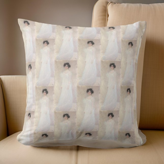 Cojín Decorativo Lady in White G. Klimt (Subido por el creador)