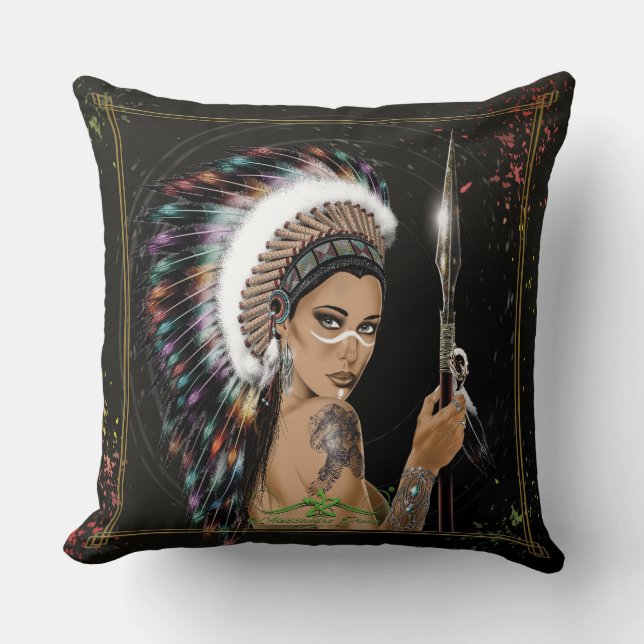 Cojín Decorativo Lady Sioux (Anverso)