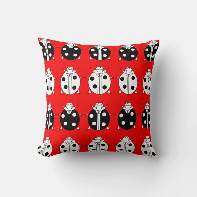 Cojín Decorativo ladybirds pattern (Anverso)