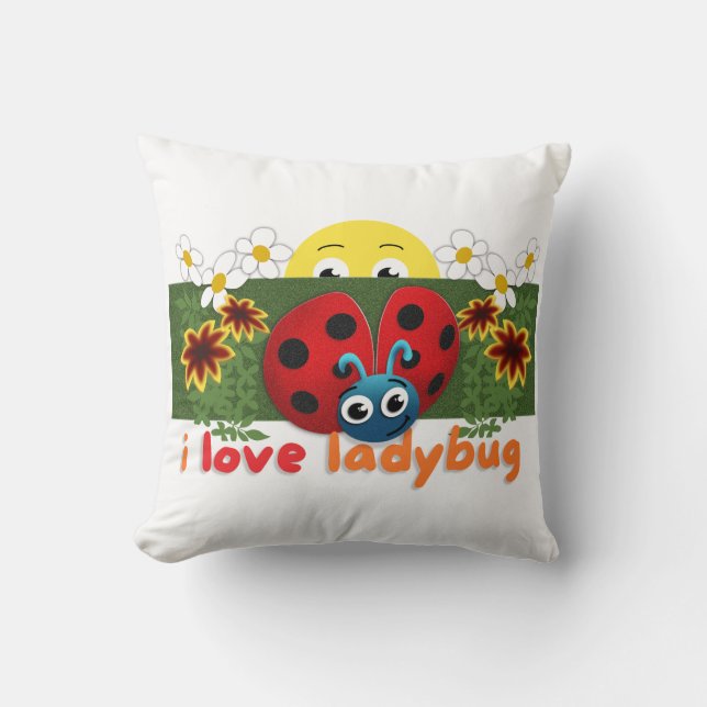 Cojín Decorativo Ladybug (Anverso)
