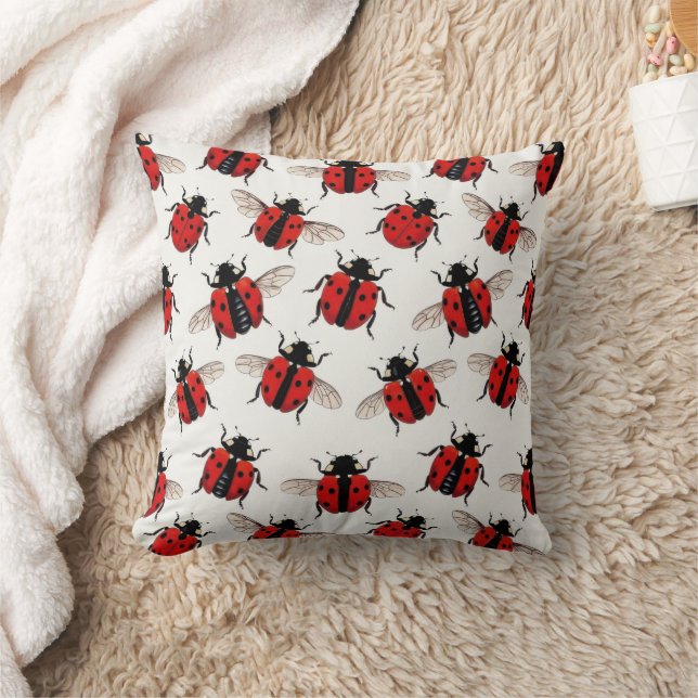 Cojín Decorativo Ladybug Pattern (Manta)