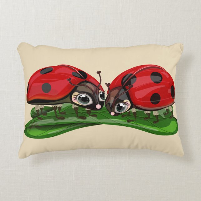 Cojín Decorativo Ladybugs  (Anverso)
