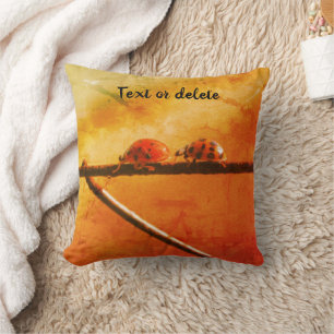 Cojín Decorativo Ladybugs Sigue El Resumen De Líderes Personalizado