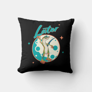 Cojín Decorativo Lagarto Divertido Más Tarde Humor Procrastinación