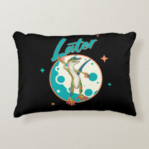 Cojín Decorativo Lagarto Divertido Más Tarde Humor Procrastinación
