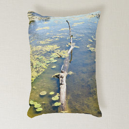 Cojín Decorativo Lago Erie Metropark Turtle Log Horizontal