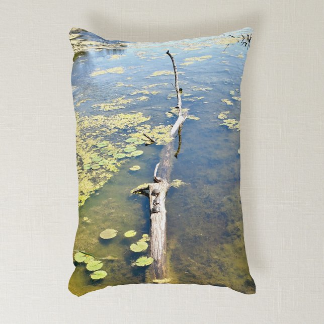 Cojín Decorativo Lago Erie Metropark Turtle Log Horizontal (Subido por el creador)