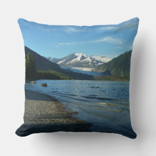 Cojín Decorativo Lago Mendenhall en el paisaje Juneau Alaska
