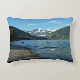Cojín Decorativo Lago Mendenhall en Juneau Alaska Paisaje