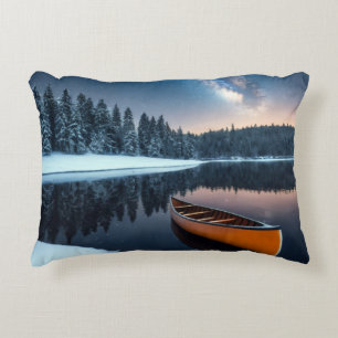 Cojín Decorativo Lago Naturaleza Al Aire Libre Paisaje Tranquilo Pa