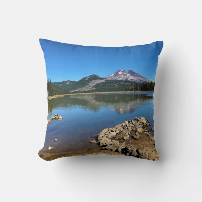 Cojín Decorativo Lago Sparks, Bend, Oregon (Anverso)