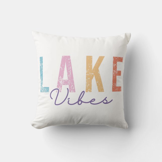 Cojín Decorativo Lago Vibes (Anverso)