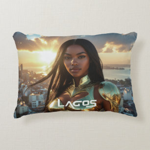 COJÍN DECORATIVO LAGOS - NIGERIA - SUPERHÉROE
