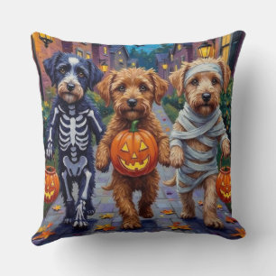 Cojín Decorativo Lagotto Romagnolo Truco o Trato Halloween