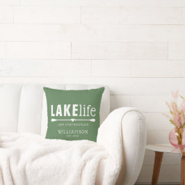 Cojín Decorativo Lake Life Paddles Green