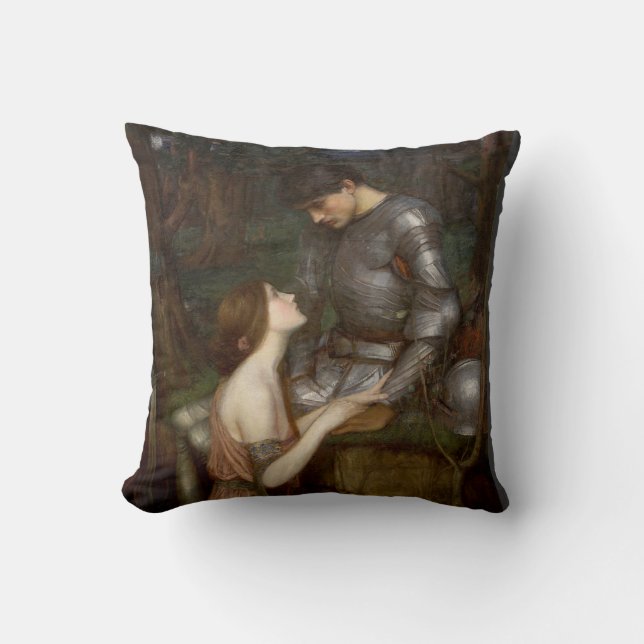 Cojín Decorativo Lamia de John William Waterhouse (Anverso)