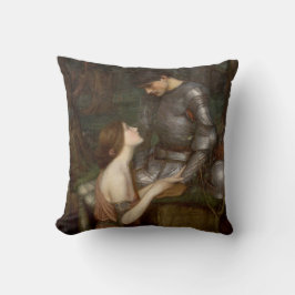 Cojín Decorativo Lamia y el soldado (por John William Waterhouse)