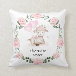 Cojín Decorativo Lámpara de bonito Floral Rosa Leche Bebé Niñera Nu