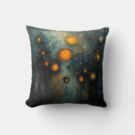 Cojín Decorativo Lámparas abstractas en el diseño de arte de Ai osc