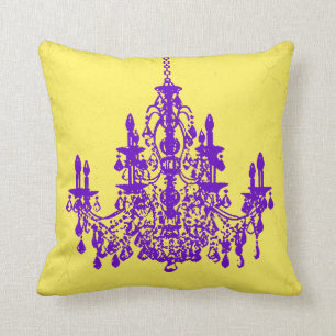 Cojín Decorativo Lámparas de colores PixDezines/fondo DIY