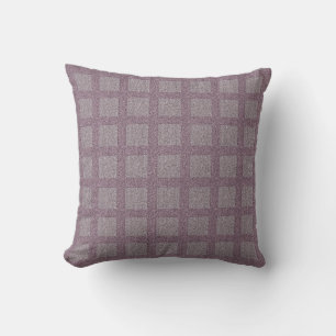 Cojín Decorativo Lana Tweedy Gris y Granate