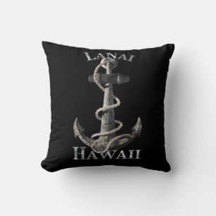 Cojín Decorativo Lanai Hawaii Vacaciones Ancla Náutica Vela