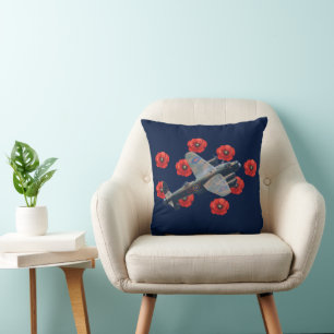 Cojín Decorativo Lancaster Vintage Entre Los Poppies Rojos