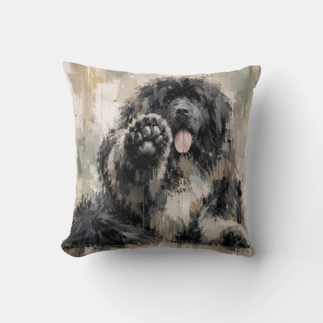 Cojín Decorativo Landseer abstracto (Anverso)