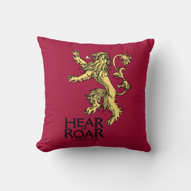 Cojín Decorativo Lannister Sigil - Escúchame Roar (Anverso)