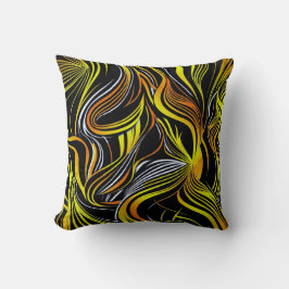 Cojín Decorativo Lanzamiento de creativos abstractos blancos y negr