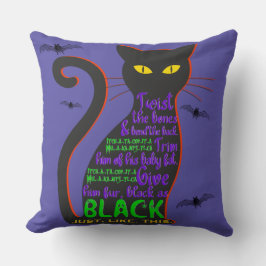 Cojín Decorativo Lápiz de gato negro