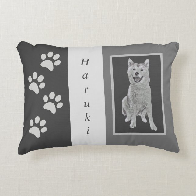Cojín Decorativo Lápiz personalizable Shiba Inu Accent Pillow (Anverso)