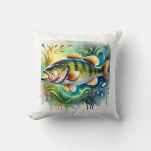 Cojín Decorativo Largemouth Bass Serenity 310824AREF151 - Watercolo