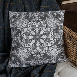 Cojín Decorativo Las ardillas de Woodland Mandala Elija su color