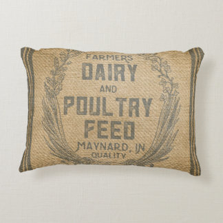 Cojín Decorativo Las aves de corral de la lechería de los granjeros