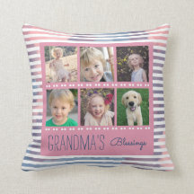 Las bendiciones de la abuela Collage de fotos rosa