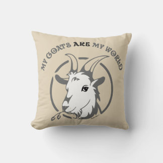 Cojín Decorativo LAS CABRAS SON MI MUNDO | por TotallyGoatally™