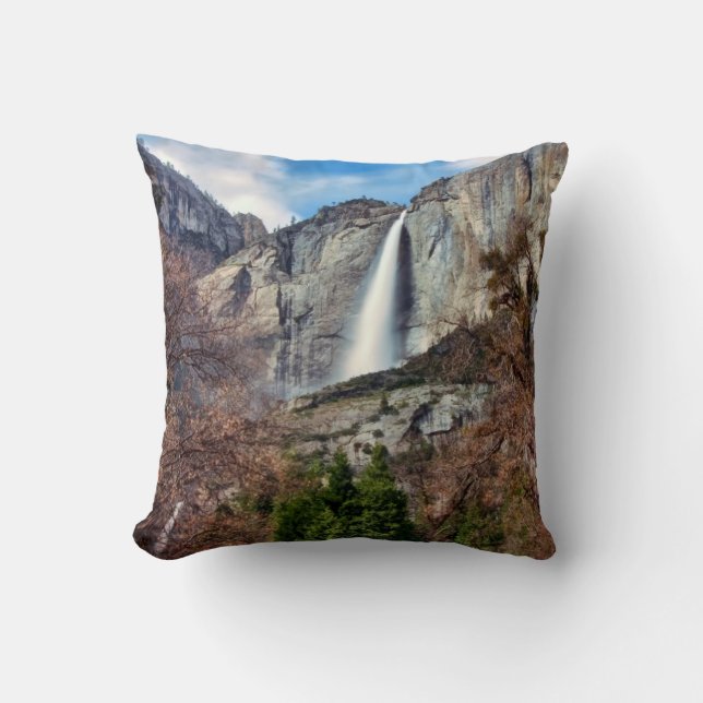 Cojín Decorativo Las cataratas de Yosemite (Anverso)