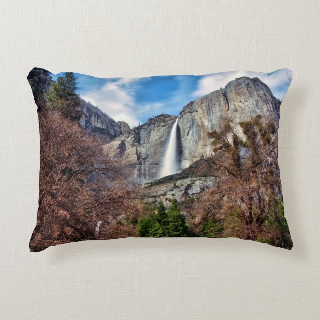 Cojín Decorativo Las cataratas de Yosemite (Anverso)