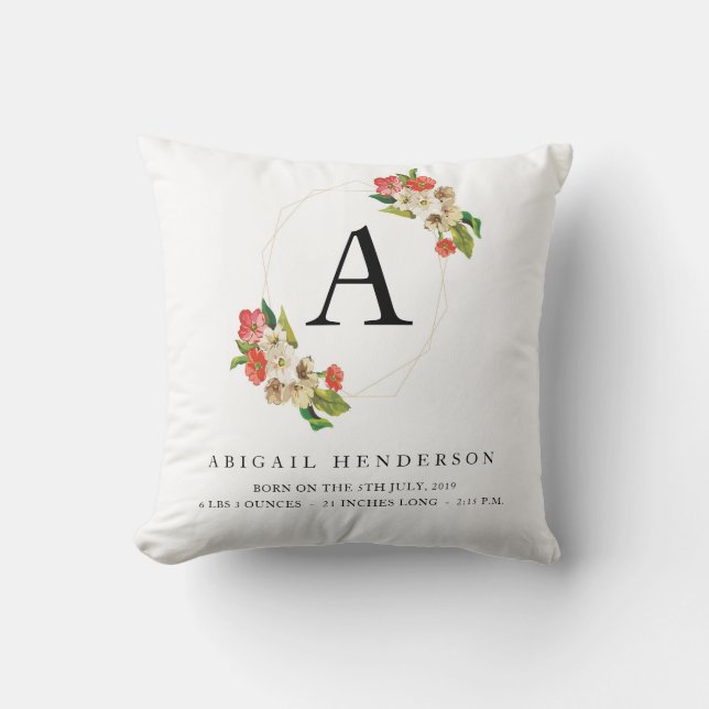 Cojín Decorativo Las estadísticas de natalidad rusa personalizada p (Anverso)