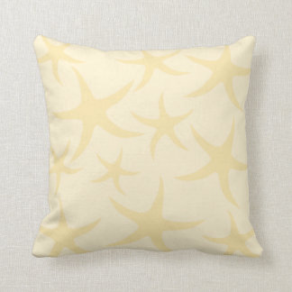 Cojín Decorativo Las estrellas de mar modelan en amarillo en